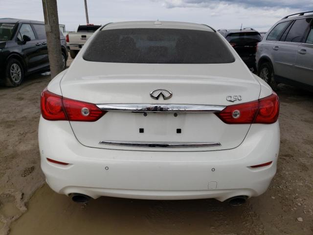 JN1BV7AP2EM673907 - 2014 INFINITI Q50 BASE WHITE photo 6