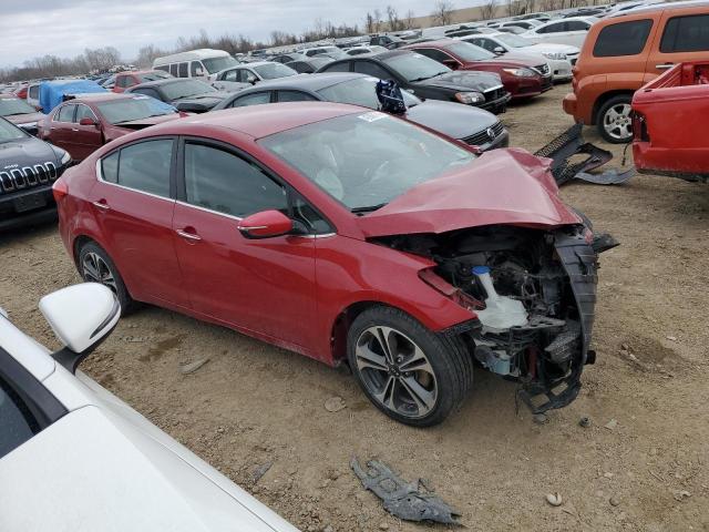 KNAFX4A88E5090832 - 2014 KIA FORTE EX RED photo 4