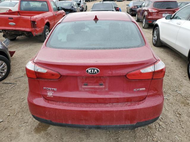 KNAFX4A88E5090832 - 2014 KIA FORTE EX RED photo 6