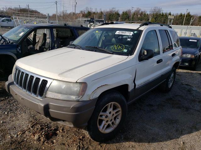 1J4GW48N03C557184 - 2003 JEEP GRAND CHER LAREDO WHITE photo 1