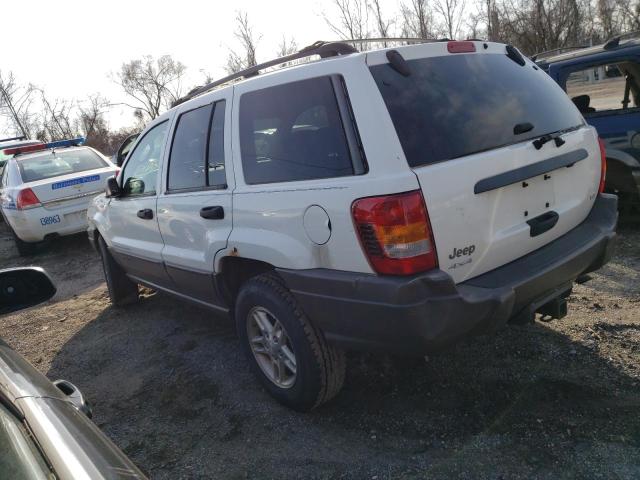 1J4GW48N03C557184 - 2003 JEEP GRAND CHER LAREDO WHITE photo 2