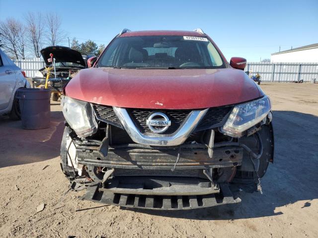 5N1AT2MV6GC804675 - 2016 NISSAN ROGUE S BURGUNDY photo 5