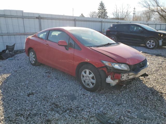 2HGFG3B53DH532765 - 2013 HONDA CIVIC LX RED photo 4