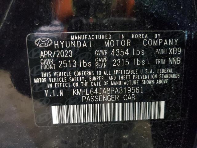 KMHL64JA8PA319561 - 2023 HYUNDAI SONATA SEL BLACK photo 13