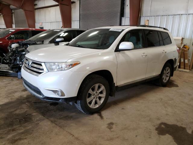 5TDBK3EH6DS250560 - 2013 TOYOTA HIGHLANDER BASE WHITE photo 1