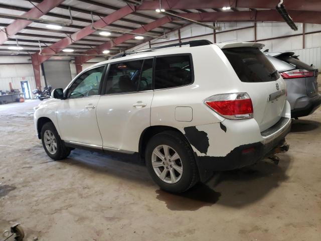 5TDBK3EH6DS250560 - 2013 TOYOTA HIGHLANDER BASE أبيض صورة 2