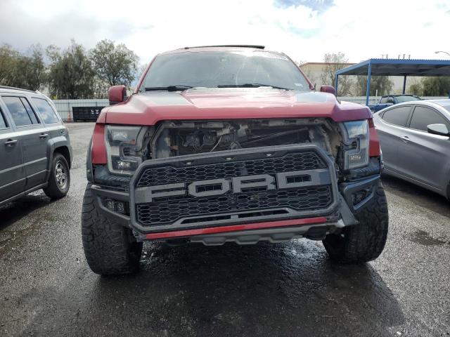 1FTFW1RG7JFC78598 - 2018 FORD F150 RAPTOR RED photo 5