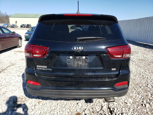 5XYPG4A31KG574596 - 2019 KIA SORENTO L BLACK photo 6