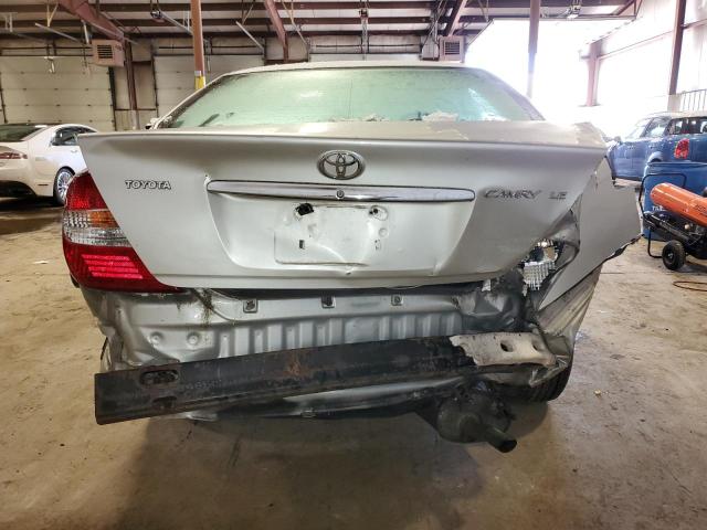 4T1BE32K64U869299 - 2004 TOYOTA CAMRY LE SILVER photo 6