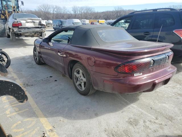 2G2FS32K012124004 - 2001 PONTIAC FIREBIRD BLUE photo 2