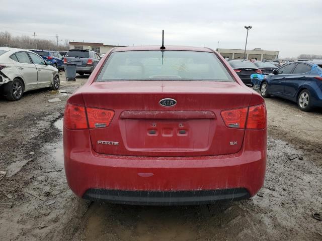 KNAFU4A21D5730415 - 2013 KIA FORTE EX RED photo 6