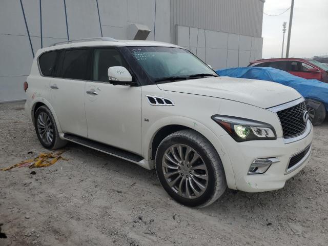 JN8AZ2NC1F9371783 - 2015 INFINITI QX80 WHITE photo 4