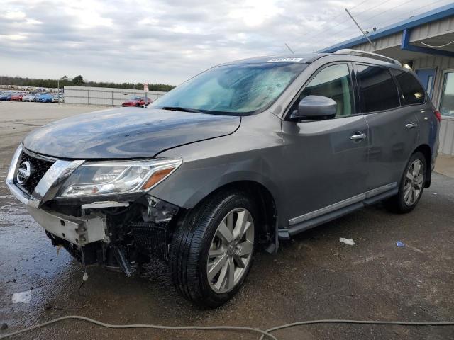 5N1AR2MN8FC630878 - 2015 NISSAN PATHFINDER S GRAY photo 1