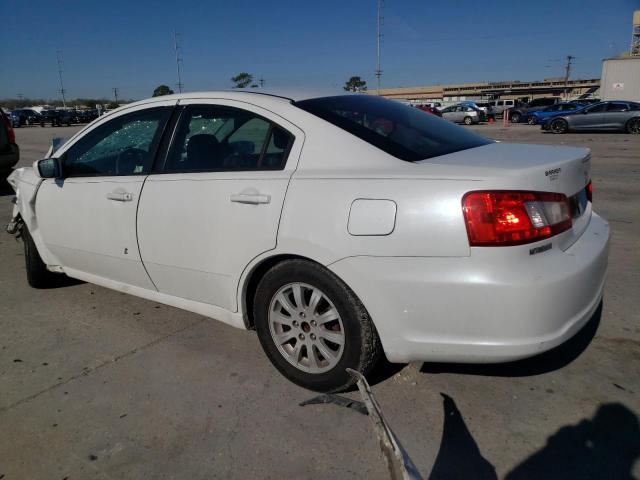 4A32B2FF3CE006664 - 2012 MITSUBISHI GALANT FE WHITE photo 2