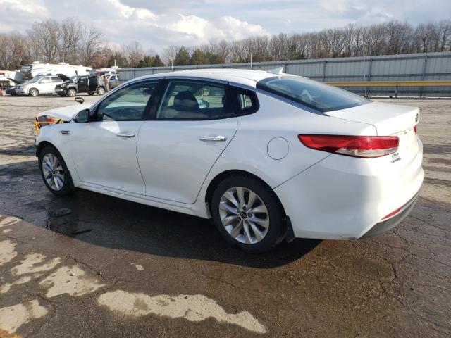 5XXGU4L30GG047053 - 2016 KIA OPTIMA EX WHITE photo 2