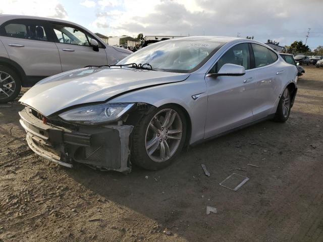 5YJSA1DN5DFP08611 - 2013 TESLA MODEL S Արծաթագույն լուսանկար 1