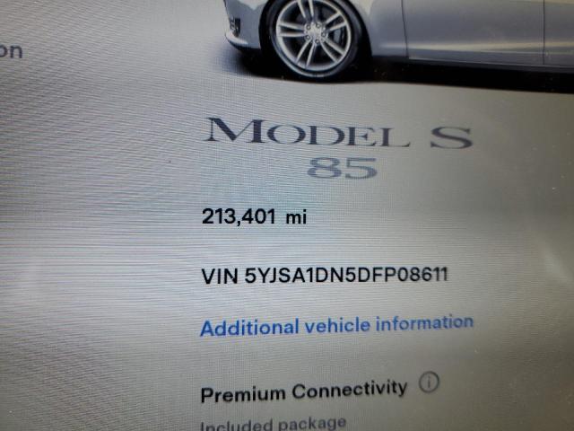 5YJSA1DN5DFP08611 - 2013 TESLA MODEL S Արծաթագույն լուսանկար 9