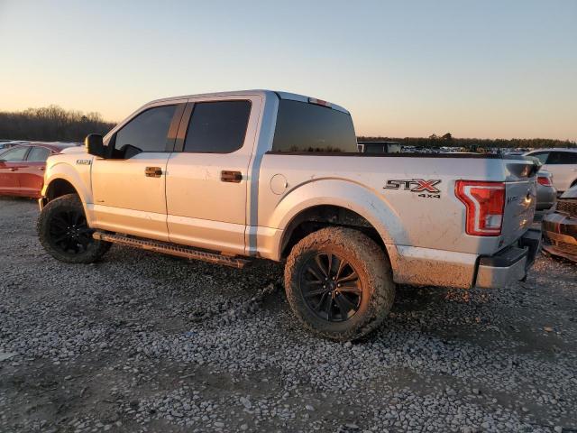 1FTEW1EP6HKC72391 - 2017 FORD F150 SUPERCREW GRAY photo 2