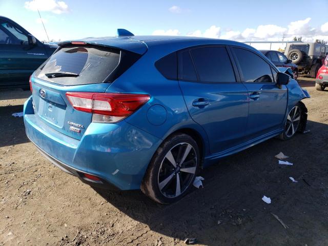 4S3GTAM66K3740051 - 2019 SUBARU IMPREZA SPORT BLUE photo 3