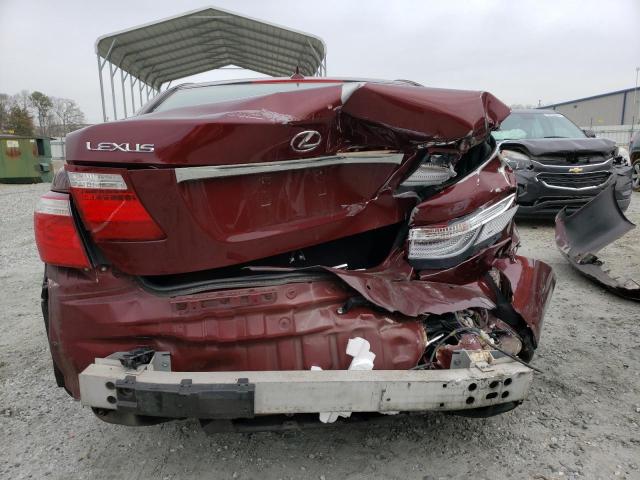 JTHBL46F085060876 - 2008 LEXUS LS 460 BURGUNDY photo 6