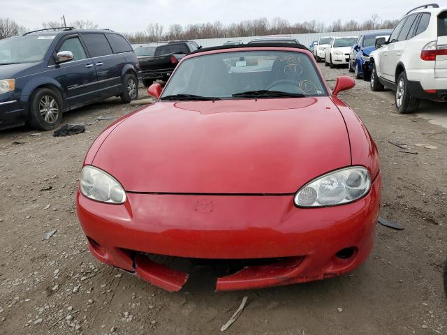JM1NB353750410547 - 2005 MAZDA MX-5 MIATA BASE RED photo 5