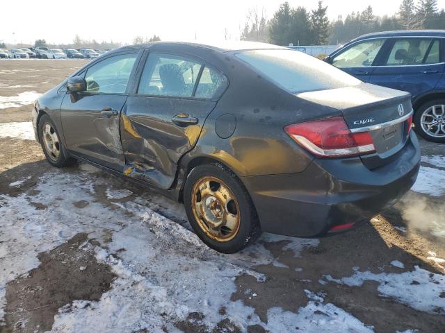 2HGFB2F55EH028769 - 2014 HONDA CIVIC LX BROWN photo 2