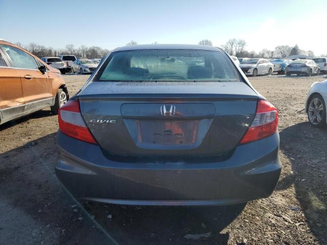 19XFB2F55CE066199 - 2012 HONDA CIVIC LX GRAY photo 6