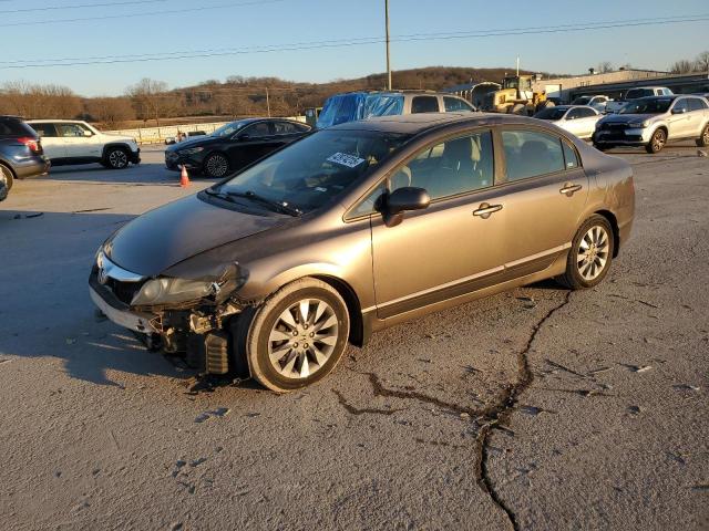 19XFA16939E018449 - 2009 HONDA CIVIC EXL BROWN photo 1