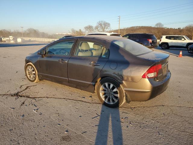 19XFA16939E018449 - 2009 HONDA CIVIC EXL BROWN photo 2