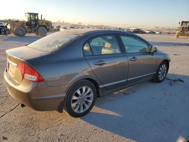19XFA16939E018449 - 2009 HONDA CIVIC EXL BROWN photo 3