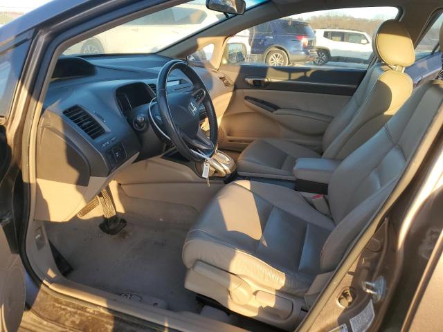 19XFA16939E018449 - 2009 HONDA CIVIC EXL BROWN photo 7