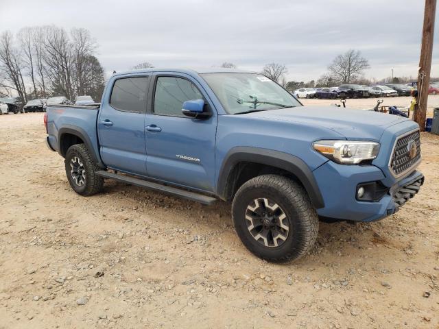 3TMCZ5AN1KM266685 - 2019 TOYOTA TACOMA DOUBLE CAB BLUE photo 4