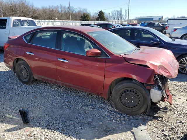 3N1AB7AP8GL636281 - 2016 NISSAN SENTRA S RED photo 4