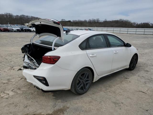 3KPF34AD4ME414566 - 2021 KIA FORTE GT LINE WHITE photo 3