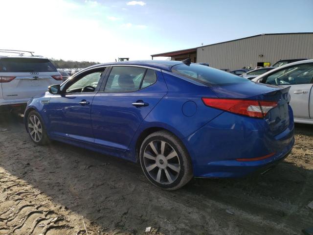 5XXGR4A63CG052711 - 2012 KIA OPTIMA SX BLUE photo 2