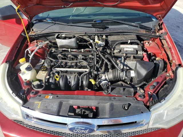 1FAHP3FN4AW131021 - 2010 FORD FOCUS SE RED photo 11