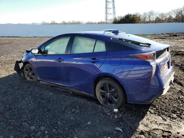 JTDKARFU1J3547301 - 2018 TOYOTA PRIUS BLUE photo 2