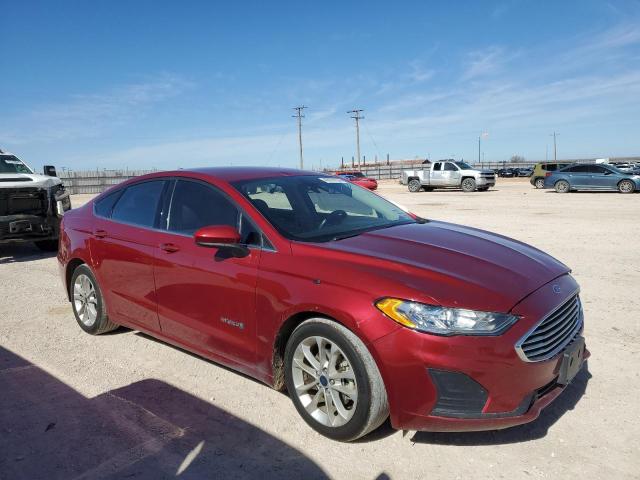 3FA6P0LU7KR223052 - 2019 FORD FUSION SE RED photo 4