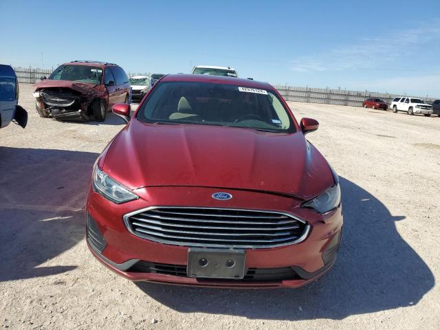 3FA6P0LU7KR223052 - 2019 FORD FUSION SE RED photo 5