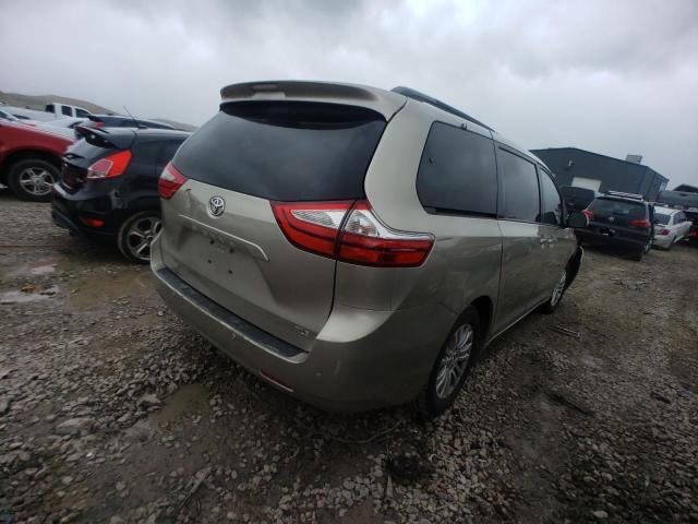 5TDYK3DC4FS613280 - 2015 TOYOTA SIENNA XLE GOLD photo 3