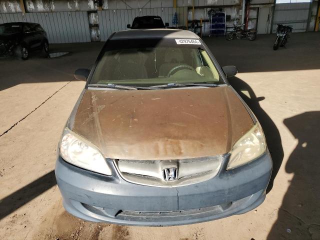 1HGES16565L023265 - 2005 HONDA CIVIC LX GOLD photo 5