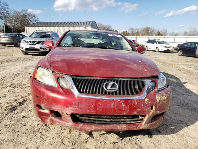 JTHCE96S880021409 - 2008 LEXUS GS 350 RED photo 5