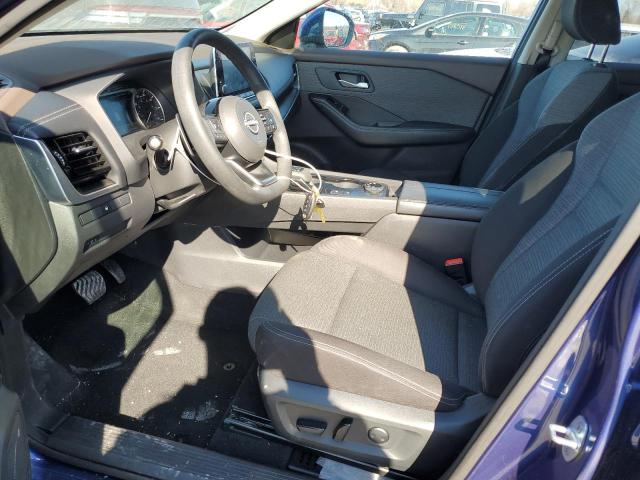 5N1BT3BB6NC681086 - 2022 NISSAN ROGUE SV BLUE photo 7