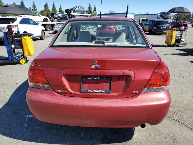 JA3AJ26E24U021381 - 2004 MITSUBISHI LANCER ES RED photo 6