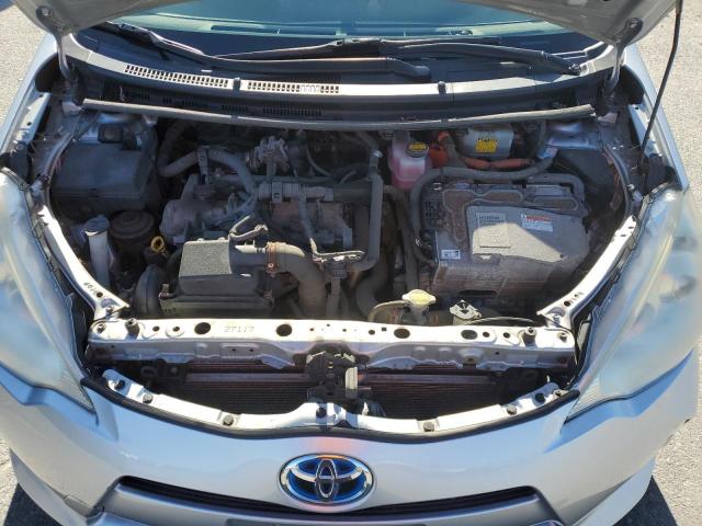 JTDKDTB33C1003852 - 2012 TOYOTA PRIUS C SILVER photo 12