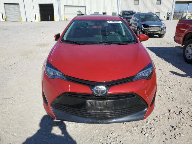 2T1BURHE7KC147930 - 2019 TOYOTA COROLLA L RED photo 5