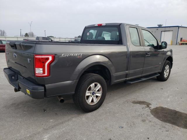 1FTEX1EP4GFB66025 - 2016 FORD F150 SUPER CAB GRAY photo 3