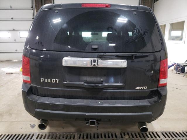 5FNYF48279B010375 - 2009 HONDA PILOT LX BLACK photo 6