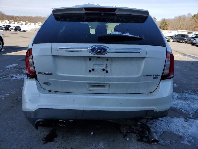 2FMDK4KC7BBB28940 - 2011 FORD EDGE LIMITED WHITE photo 6