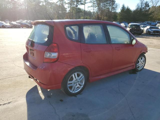 JHMGD38667S036463 - 2007 HONDA FIT S RED photo 3